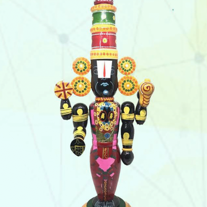 Kondapalli Lord Venkateswara - Handcrafted Wooden Idol