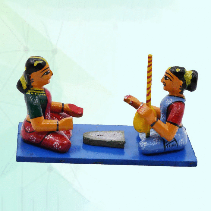 Kondapalli Fortune Teller Figurine – Traditional wooden